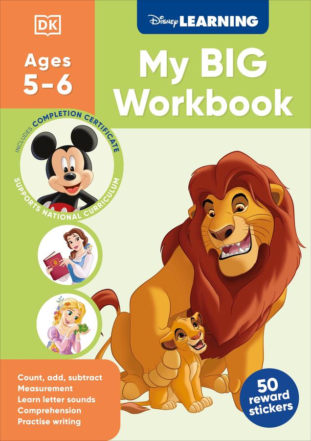 Disney Learning Big Workbook Ages 5-6 (Year 1)-Children’s Early years / early learning concepts-買書書 BuyBookBook