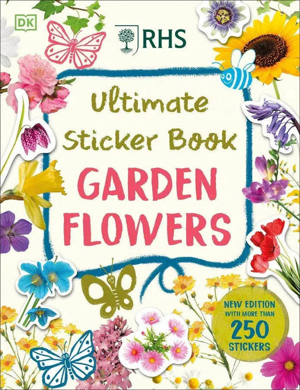 RHS Ultimate Sticker Book Garden Flowers-Children’s interactive and activity books and kits-買書書 BuyBookBook