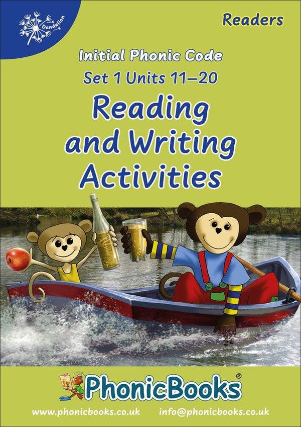 Phonic Books Dandelion Readers Reading and Writing Activities Set 1 Units 11-20 (Two-letter spellings sh, ch, th, ng, qu, wh, -ed, -ing, le)-Language and Linguistics-買書書 BuyBookBook