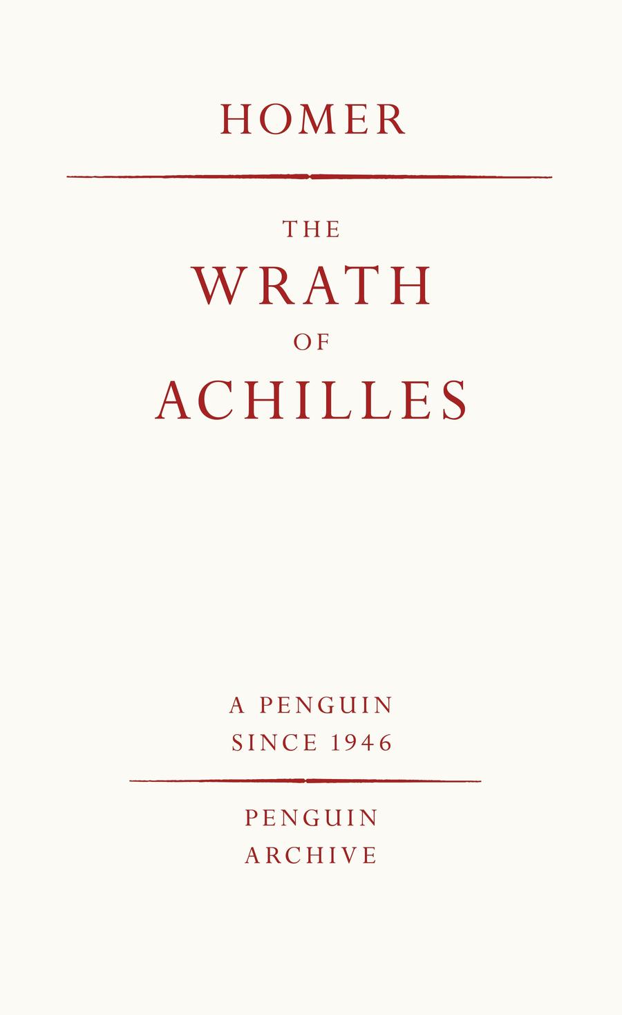 The Wrath of Achilles-Poetry-買書書 BuyBookBook