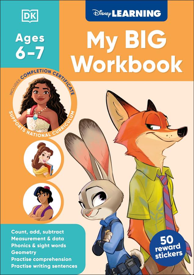 Disney Learning Big Workbook Ages 6-7 (Year 2)-Children’s Early years / early learning concepts-買書書 BuyBookBook