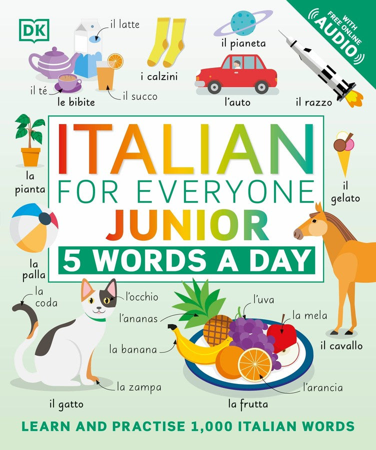 Italian for Everyone Junior 5 Words a Day-Children’s Educational: Language/ literature/ literacy-買書書 BuyBookBook
