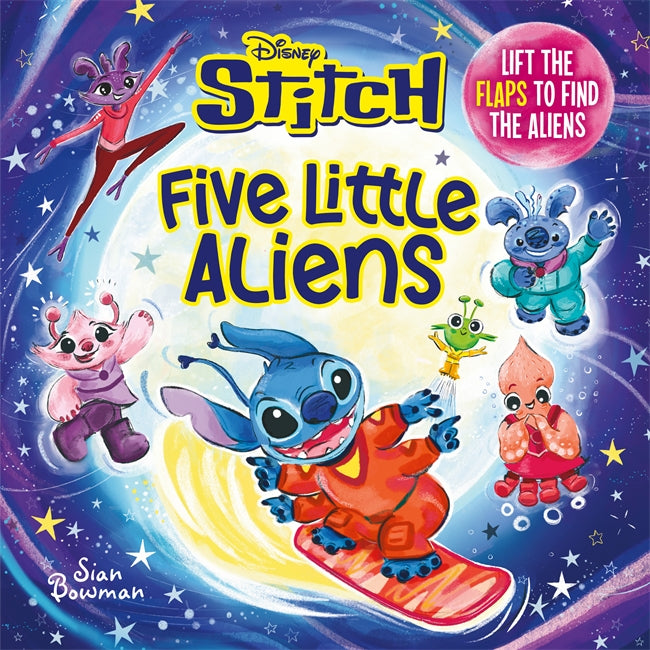 Disney Stitch Five Little Aliens: A lift-the-flap picture book-Children’s interactive and activity books and kits-買書書 BuyBookBook