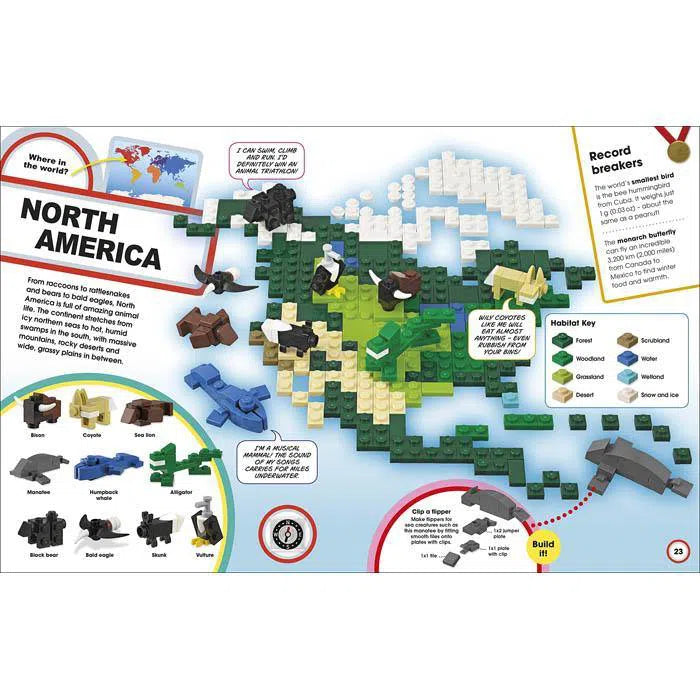 LEGO Animal Atlas (with four exclusive animal models) DK UK