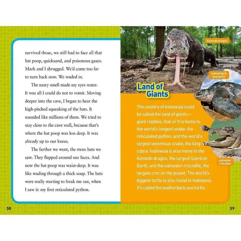 National Geographic Kids Chapters: Scrapes With Snakes-Children’s / Teenage fiction: General and modern fiction-買書書 BuyBookBook