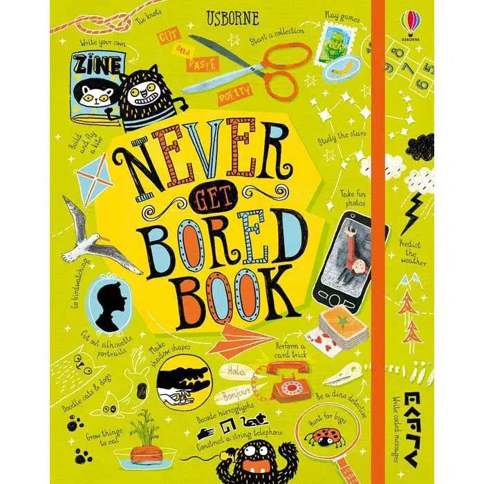 Never get bored book Usborne