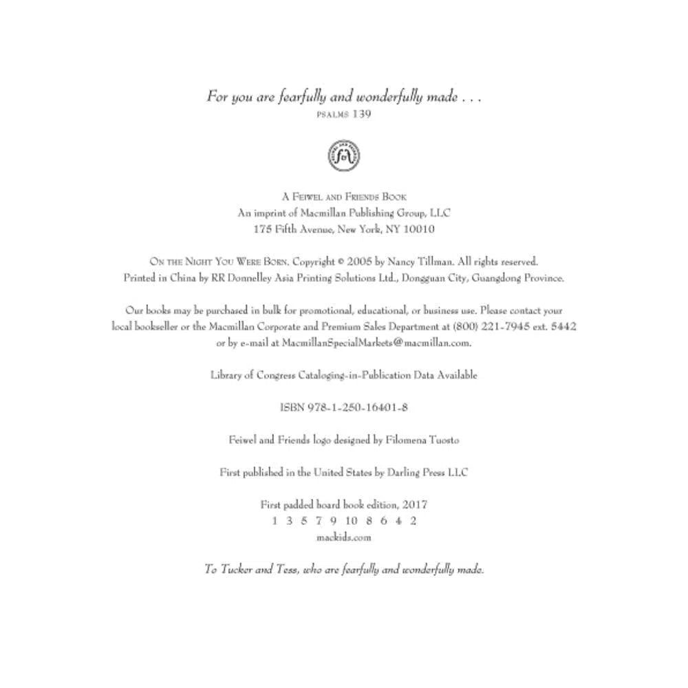 On the Night You Were Born (Boardbook) Macmillan US