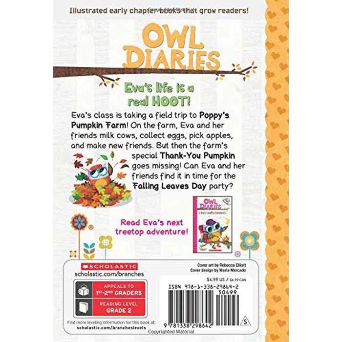 Owl Diaries #11 The Trip to the Pumpkin Farm (Branches) (Rebecca Elliott) Scholastic