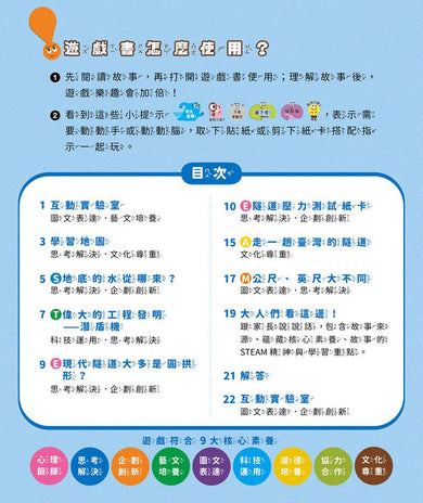 孩子的第一套STEAM繪遊書02 火車鑽進地底下【符合SDGs永續發展指標X好讀好玩雙書升級版】