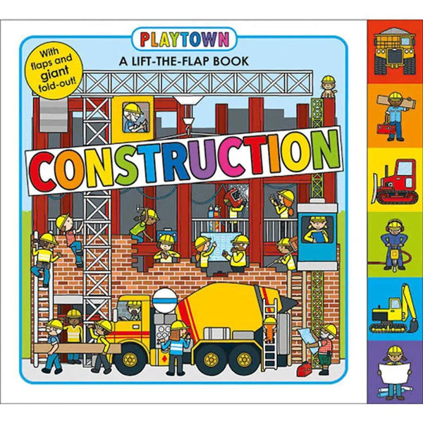 Playtown: Construction: A-Lift-the-Flap-Book (Hardback) Priddy