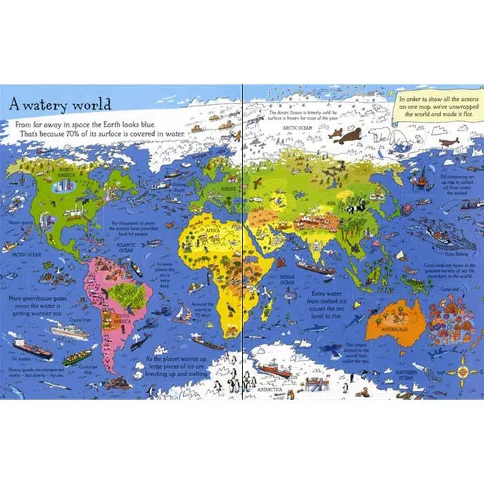 See inside Planet Earth Usborne