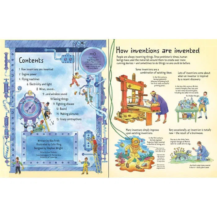 See inside inventions Usborne