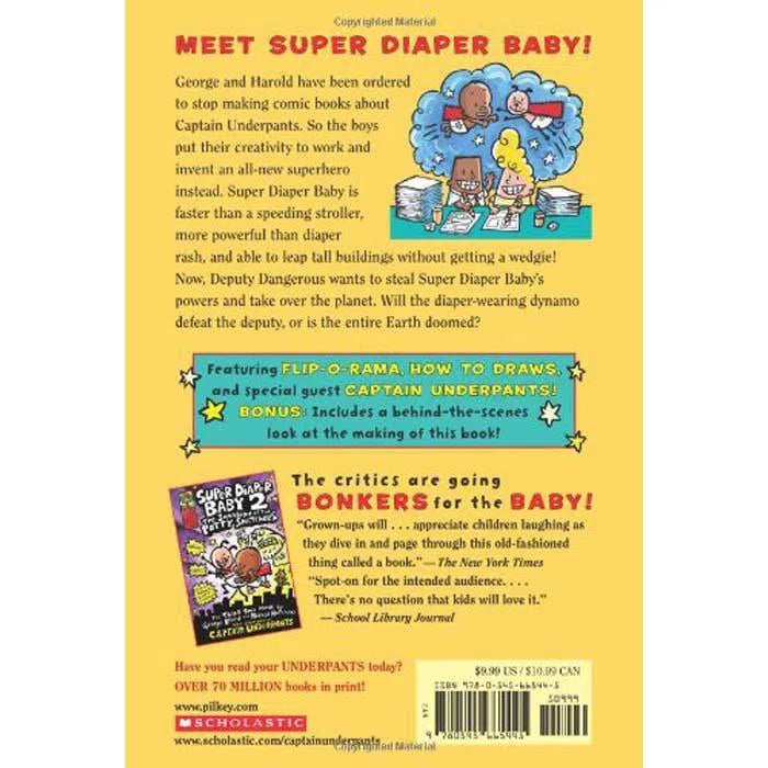 The Adventures of Super Diaper Baby #1 (Hardback) (Dav Pilkey) Scholastic