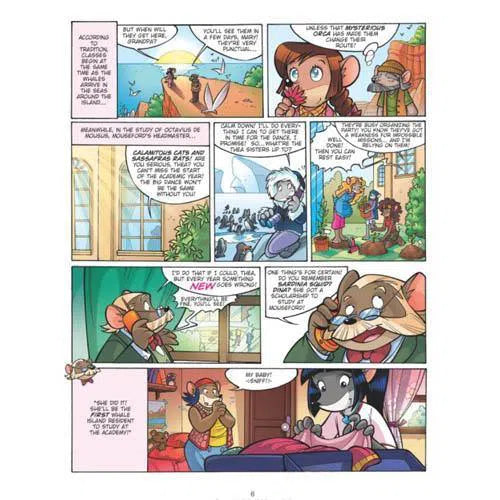 Thea Stilton Graphic Novel #1 The Secret of Whale Island Scholastic