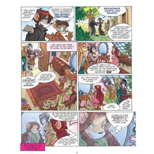 Thea Stilton Graphic Novel #2 Revenge of the Lizard Club (Paperback) Scholastic