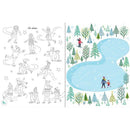 Usborne Christmas Rub-down transfer book Usborne