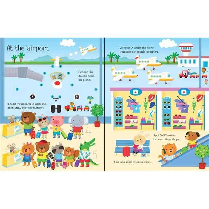 Usborne Wipe-clean travel activities Usborne