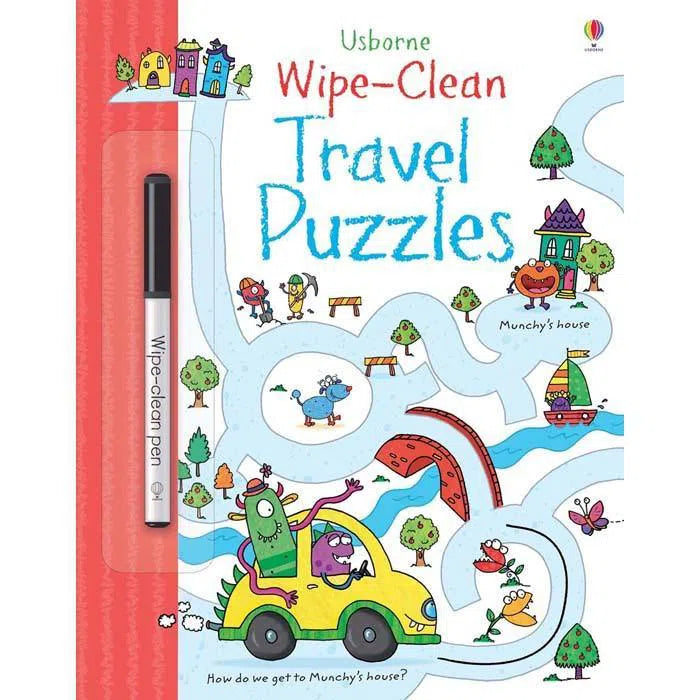 Usborne Wipe-clean travel puzzles Usborne