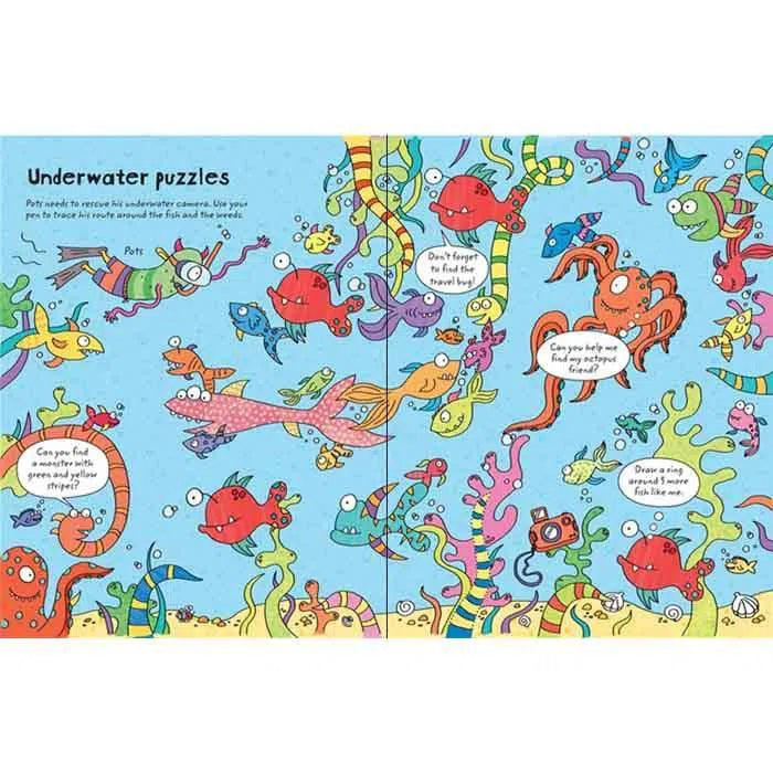 Usborne Wipe-clean travel puzzles Usborne