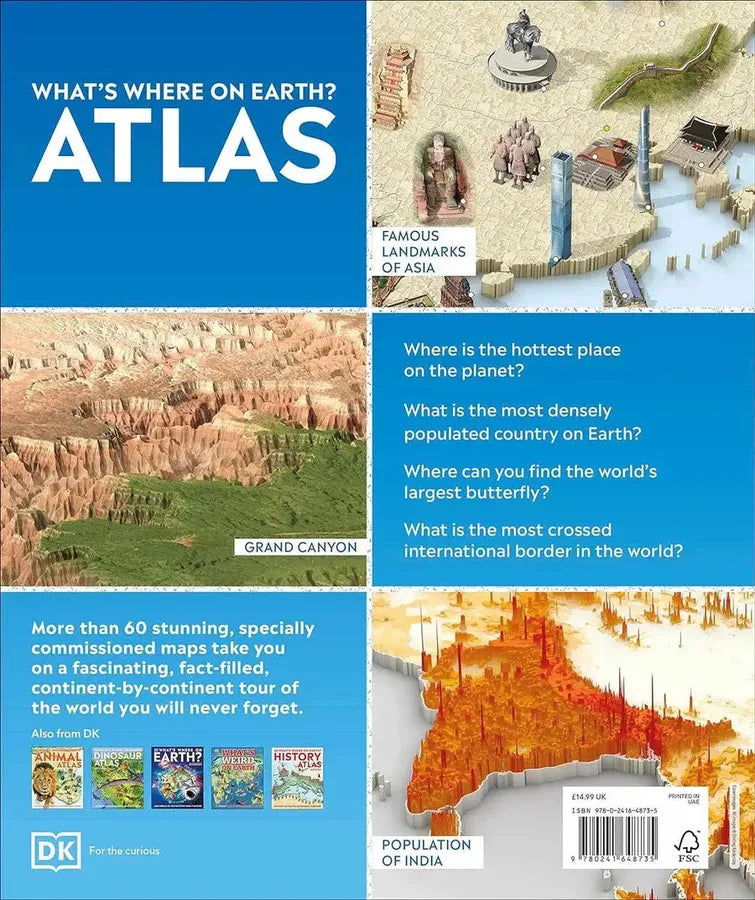 What's Where on Earth? Atlas-Nonfiction: 天文地理 Space & Geography-買書書 BuyBookBook