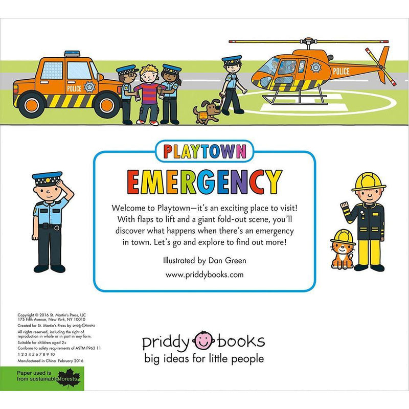 Playtown: Emergency: A Lift-the-Flap book (Hardback) Priddy