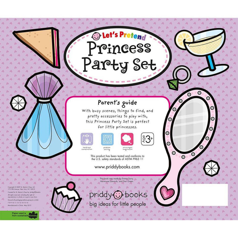 Let's Pretend Princess Party Set: With Book and Press-Out Pieces (Board Book) Priddy