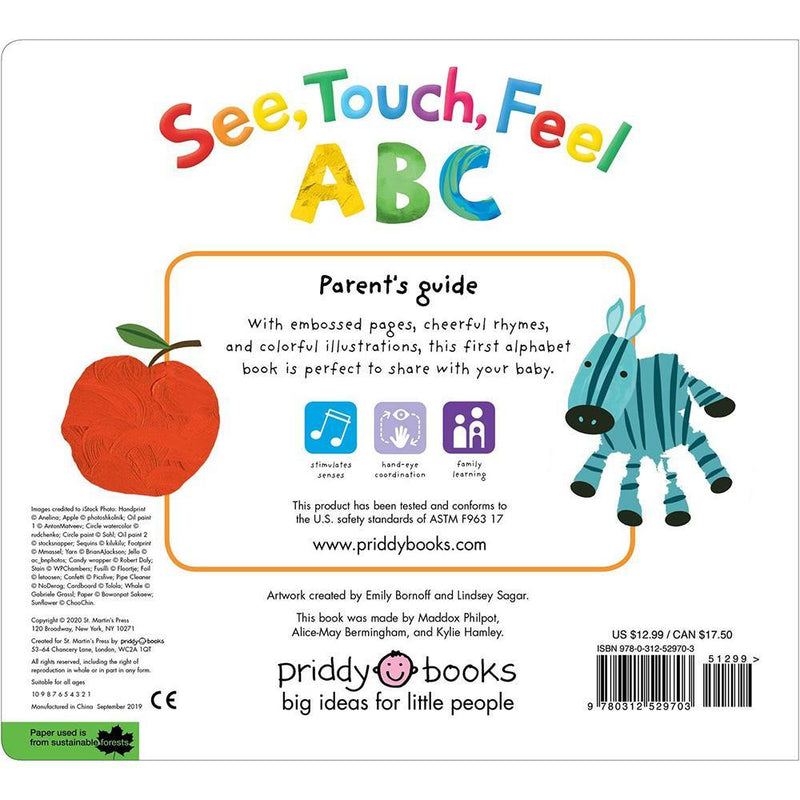 See, Touch, Feel - ABC (Board book) Priddy