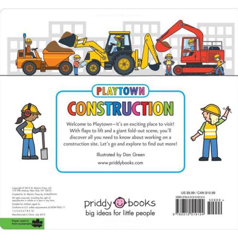 Playtown: Construction: A-Lift-the-Flap-Book (Hardback) Priddy