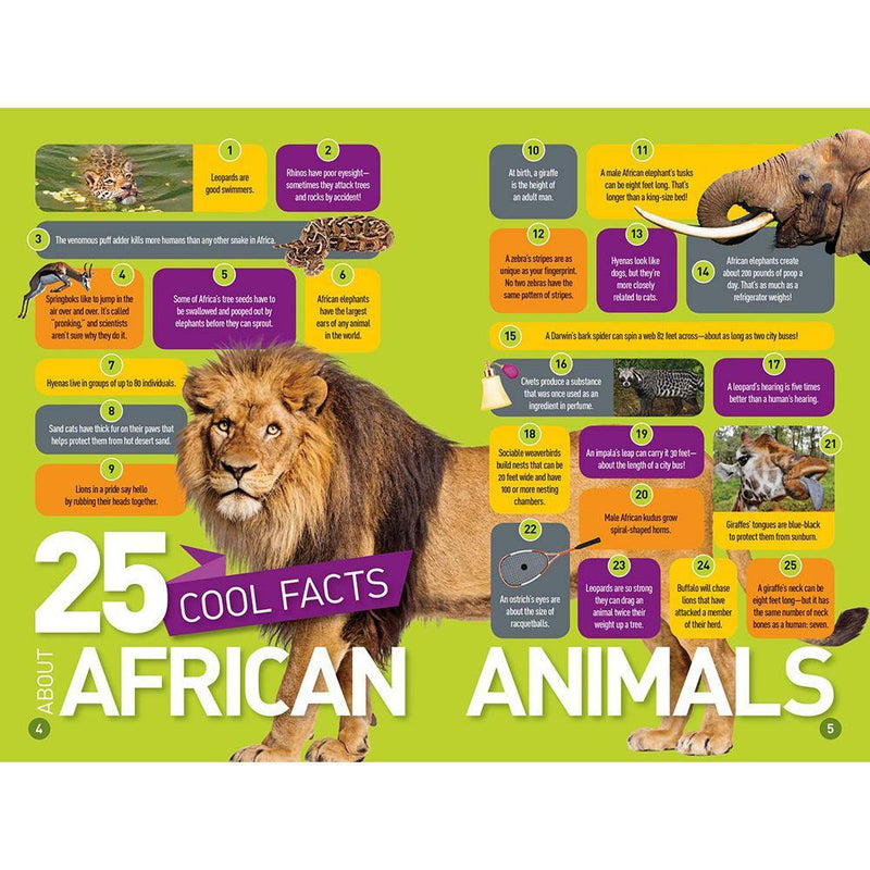 Roar! 100 Facts About African Animals (L3) (National Geographic Kids Readers) National Geographic