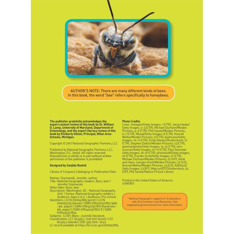 Buzz, Bee! (L0) (National Geographic Kids Readers) National Geographic