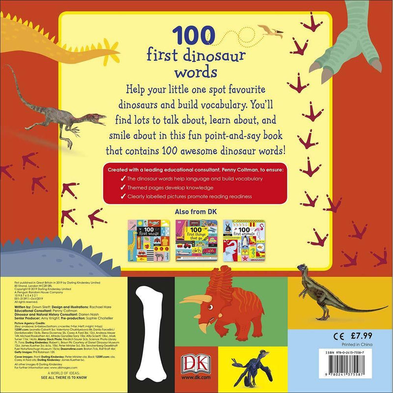 100 First Dinosaur Words (Board book) DK UK