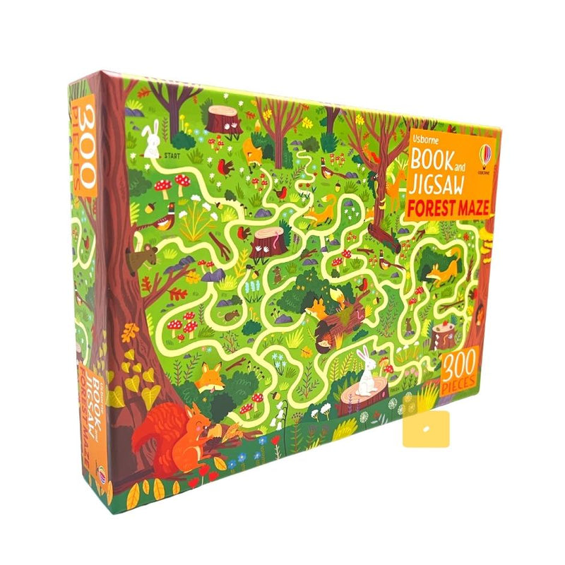 Forest Maze  (Usborne Book and Jigsaw) (300 pcs) - 買書書 BuyBookBook