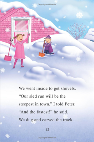 ICR: Pinkalicious and the Amazing Sled Run: A Winter and Holiday Book for Kids (I Can Read! L1)-Fiction: 橋樑章節 Early Readers-買書書 BuyBookBook