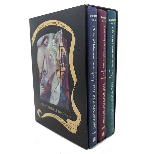 A Series of Unfortunate Events #01-03 The Trouble Begins (3 Books) (Hardback) (Lemony Snicket) Harpercollins US