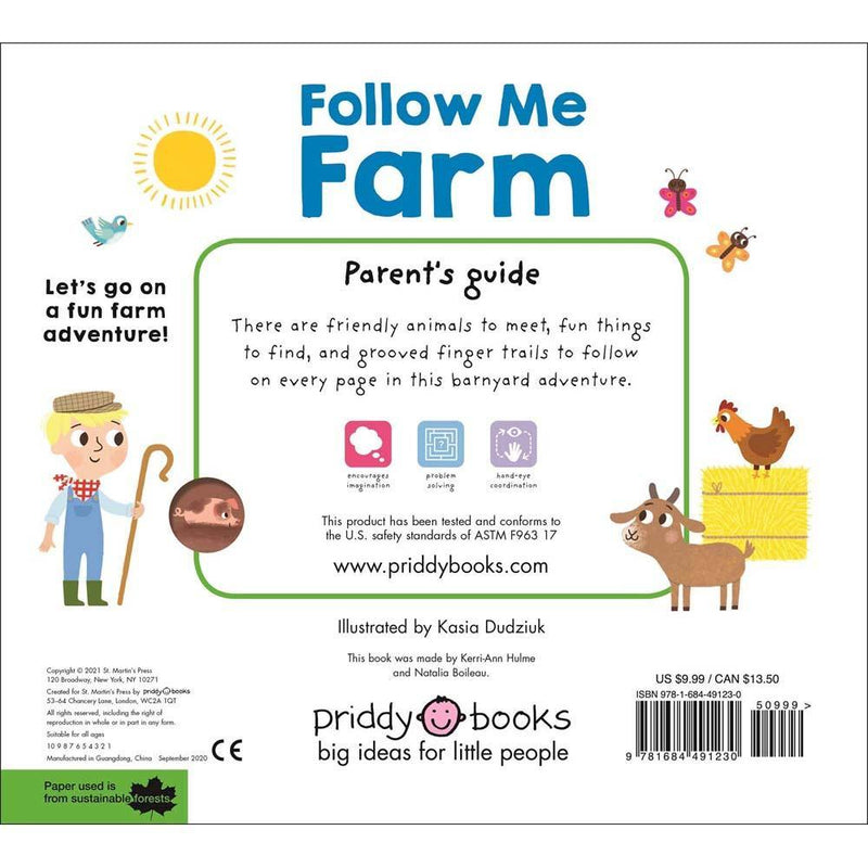 Maze Book: Follow Me Farm (Board Book) Priddy