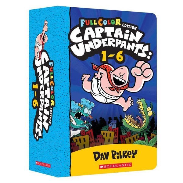 Captain Underpants Color Version (正版) #01-06 Collection (6 book Paperback) (Dav Pilkey) Scholastic