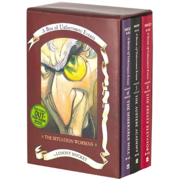 A Series of Unfortunate Events #04-06 The Situation Worsens (3 Books) (Hardback) (Lemony Snicket) Harpercollins US
