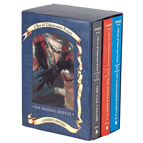 A Series of Unfortunate Events #07-09 The Dilemma Deepens (3 Books) (Hardback) (Lemony Snicket) Harpercollins US
