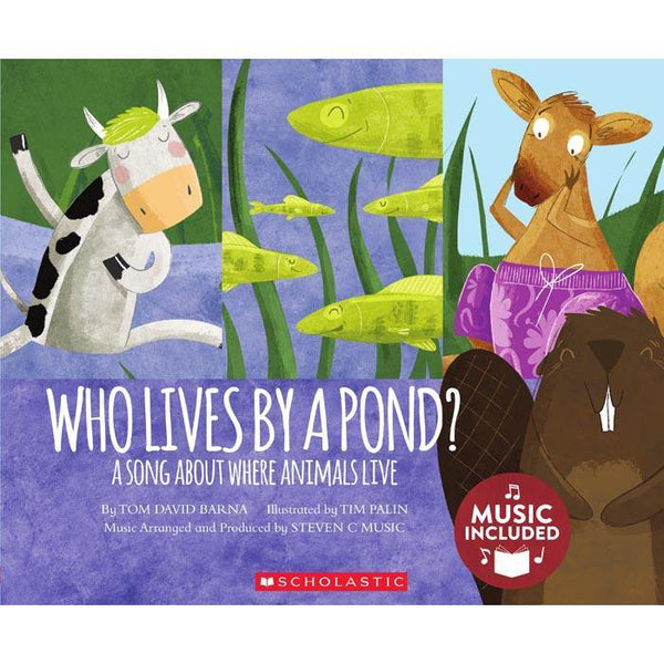 Cantata Learning Who Lives by a Pond? (Book + CD) Scholastic