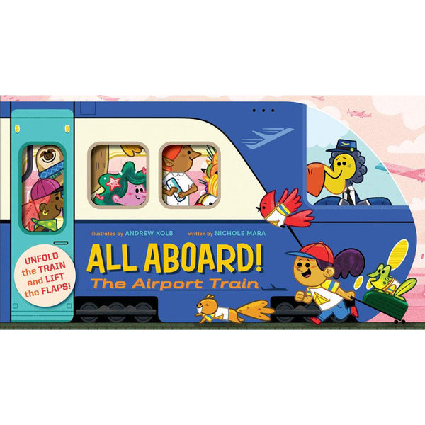 Abrams Extend-a-Book, An - All Aboard! The Airport Train - 買書書 BuyBookBook