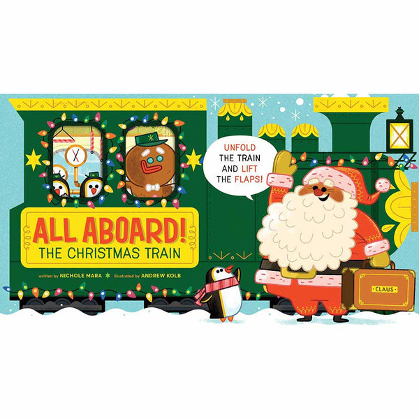 Abrams Extend-a-Book, An - All Aboard! The Christmas Train - 買書書 BuyBookBook