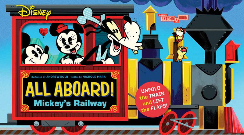 Abrams Extend-a-Book, An - Disney All Aboard! Mickey’s Railway - 買書書 BuyBookBook