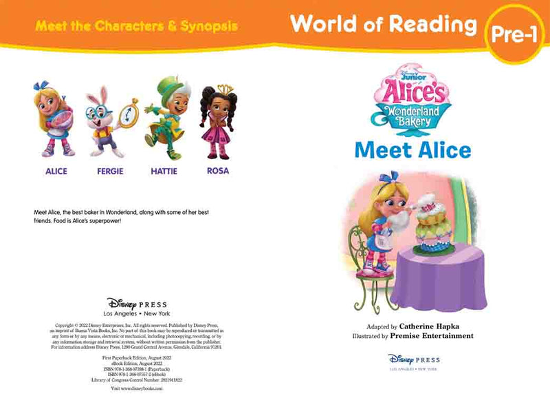 World of Reading - Alice's Wonderland Bakery: Wonderful Wonderland Adventures (Pre-1)(Disney)-Fiction: 兒童繪本 Picture Books-買書書 BuyBookBook