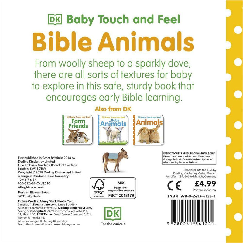 Baby Touch and Feel - Bible Animals (Board book) DK UK