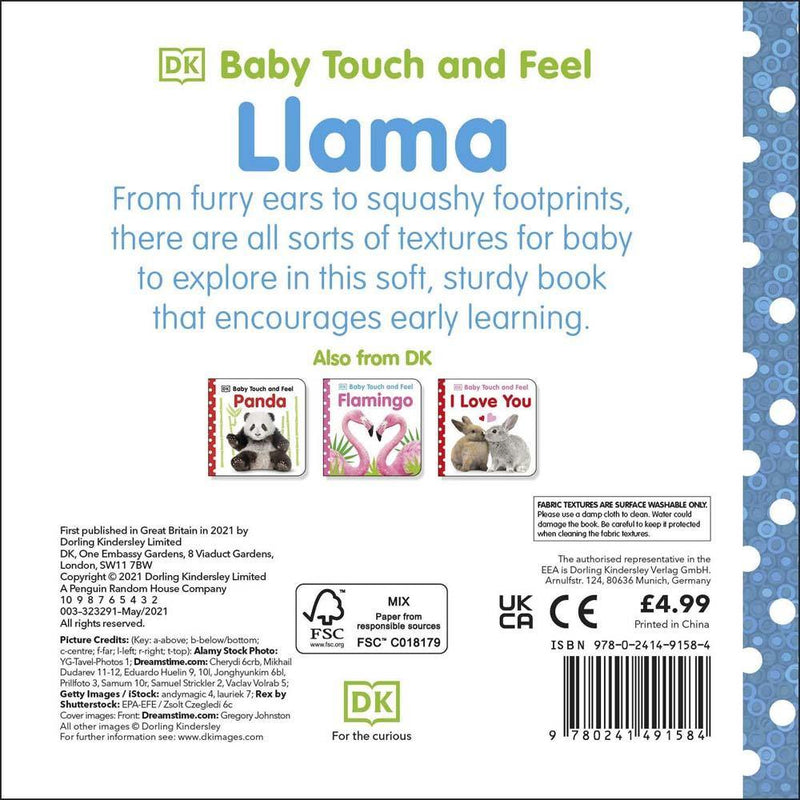 Baby Touch and Feel - Llama (Board book) DK UK