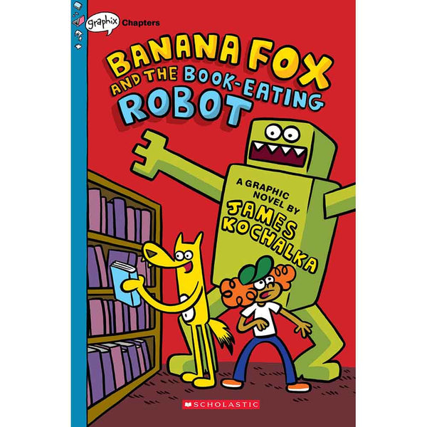 Banana Fox Graphic Novel #2, Banana Fox and the Book-Eating Robot - 買書書 BuyBookBook
