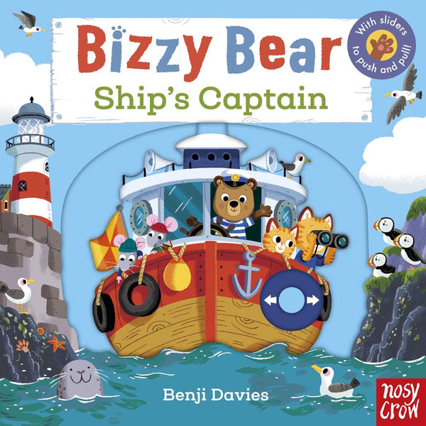 Bizzy Bear - Ship's Captain (Board Book with QR code Audio) - 買書書 BuyBookBook