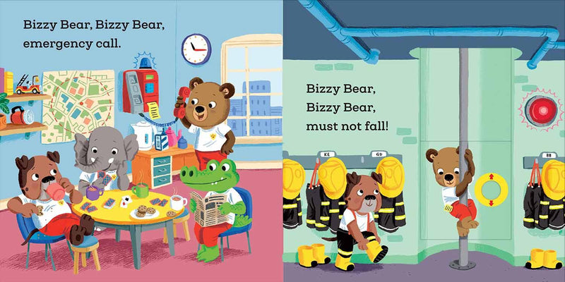 Bizzy Bear - Fire Rescue (Board Book with QR code Audio) Nosy Crow