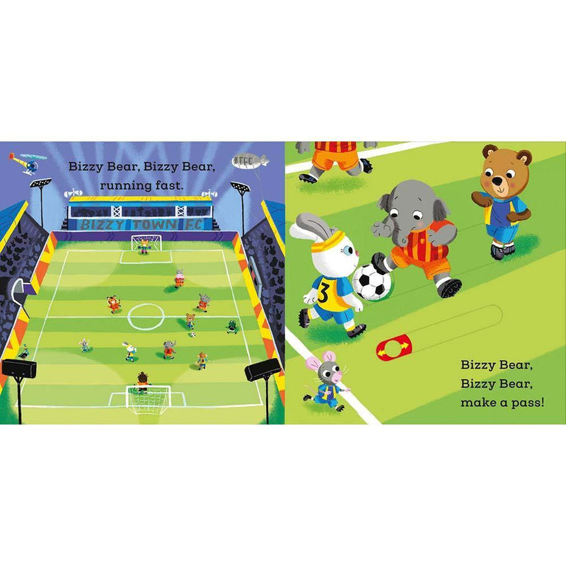 Bizzy Bear - Football Player (Board Book with QR Code Audio) Nosy Crow