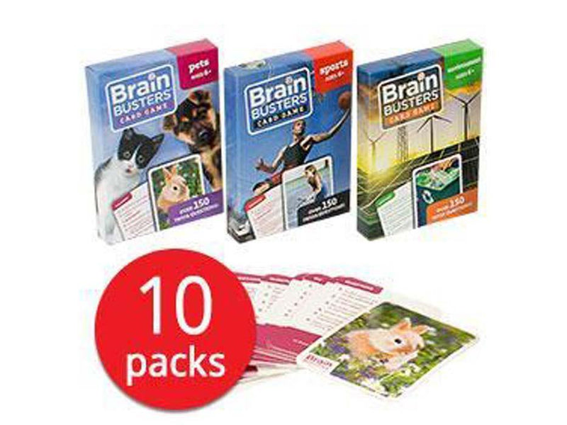 Brain Busters Card Game Collection (10 Packs) Others